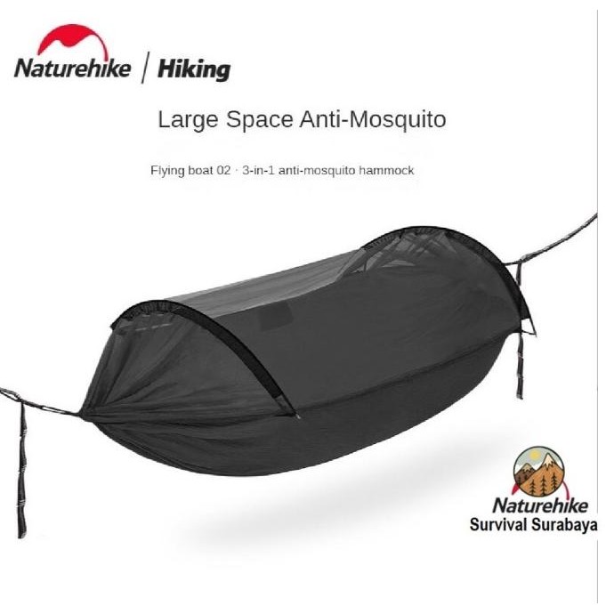 TERBARU - HAMMOCK 3 IN 1 ANTI MOSQUITO NATUREHIKE CNH22HJ001