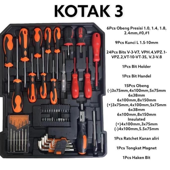 Grosir Isku Toolkit Set 187/Kunci Shock Set /Kunci Bengkel Motor Komplit