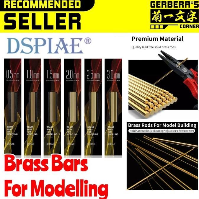

Promo DSPIAE Brass Bars For Modelling Copper Rod Kuningan Plabeam Plaplate COD