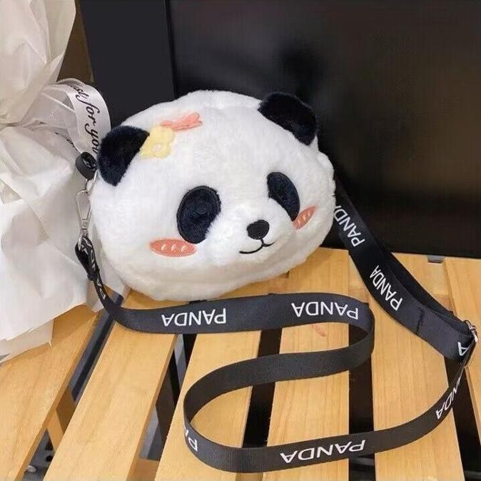 Buruan beli] Tas slempang panda bulu sling fur panda