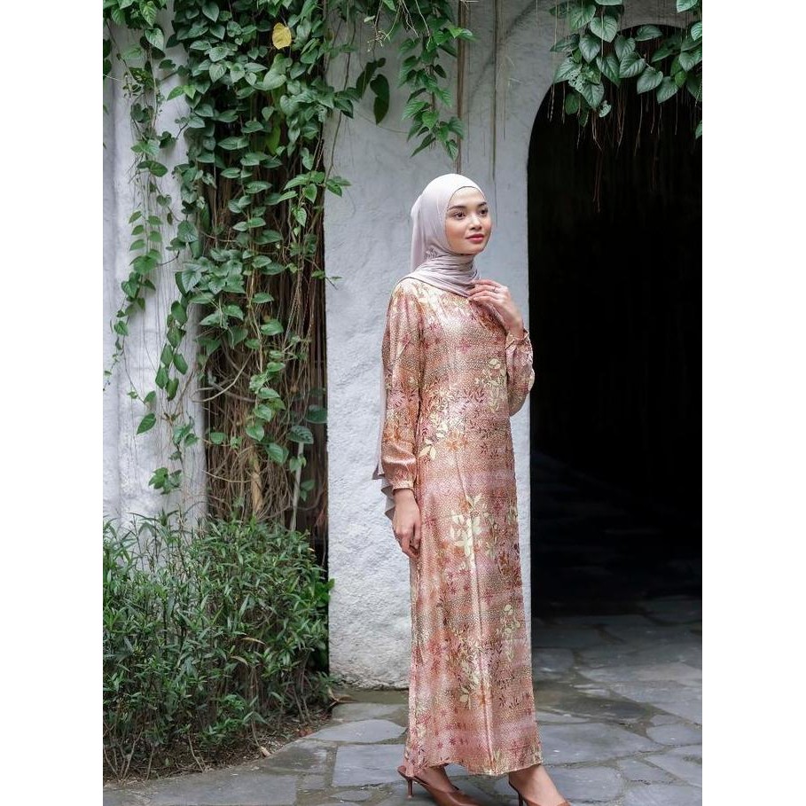 Batik Adyatma Wanita Savana Orange Gamis ZAK
