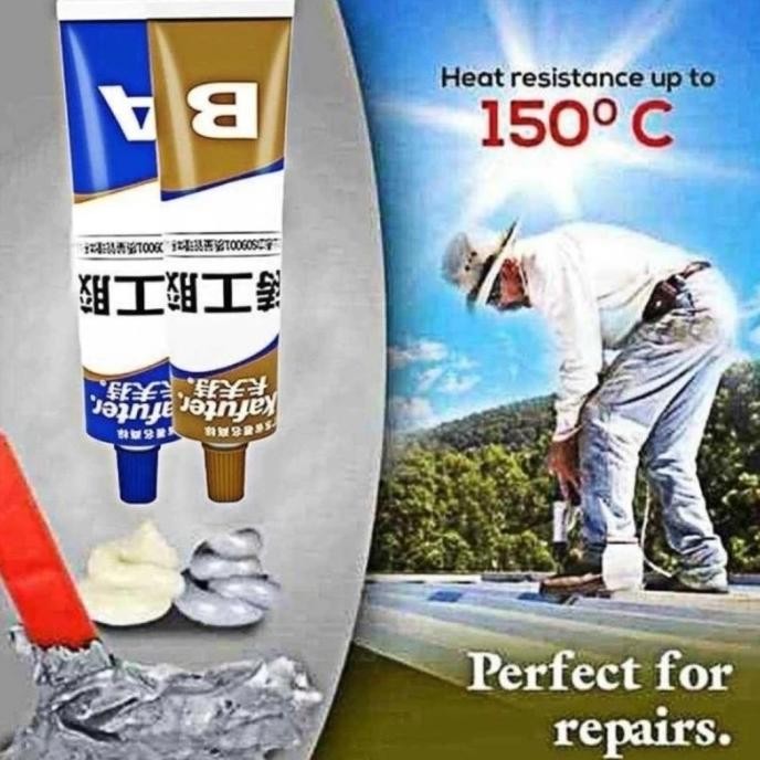 ------] Lem AB epoxy metal glue penambal besi lem epoxy lem besi serbaguna