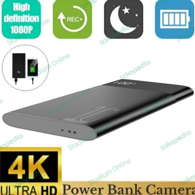 PowerBank Pluss Camera Pengintai Mini Tersembunyi Spy Cam 8MP ENC