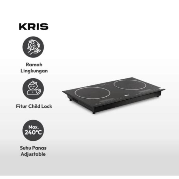 kompor listrik tanam 2 tungku SRA