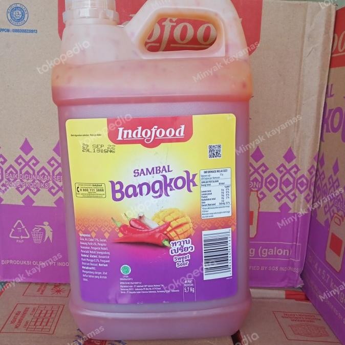 

Sambal bangkok indofood 5.7 kg murah