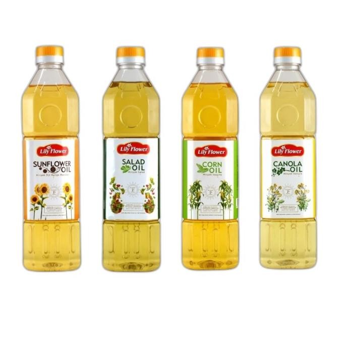 

Minyak Lily Flower Canola Oil Corn Oil SunFlower Oil Salad Oil 1 liter murah