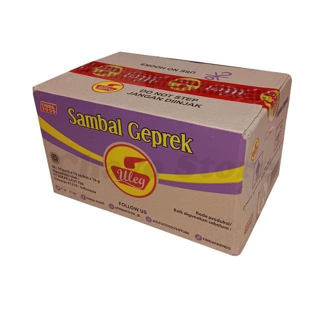 

Finna Sambal Uleg Sachet 10 Renceng ( 1 Dus / 100 Sachet ) Terasi Rawit Pedas Geprek Rendang Udang FinnaFood murah