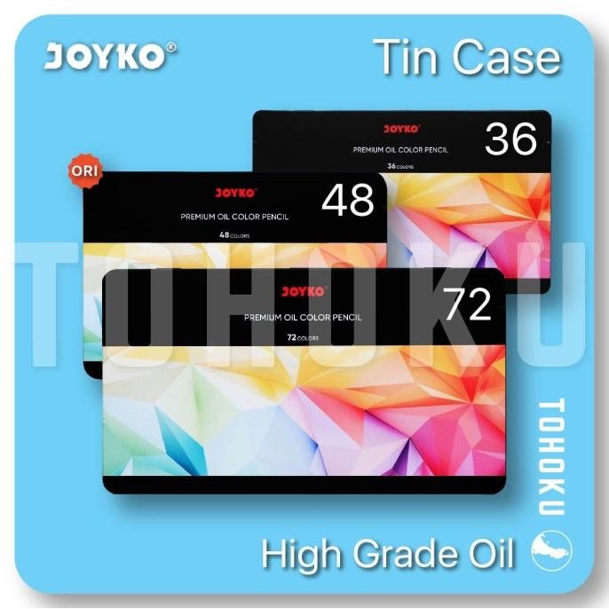 

(Pack Aman) Joyko - High Grade Oil Color Pencils (Pensil Warna Oil)