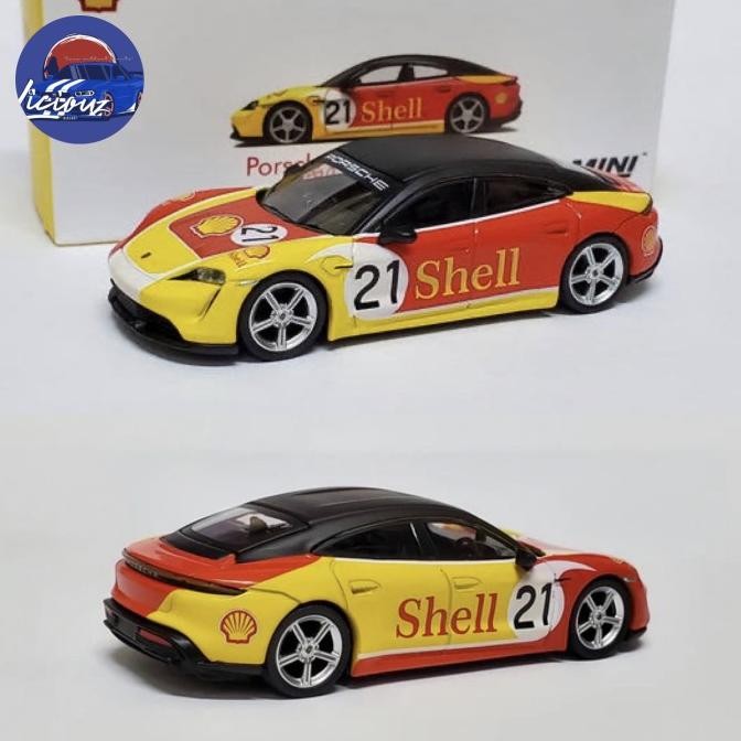 MiniGT Shell 263 Porsche Taycan Turbo S