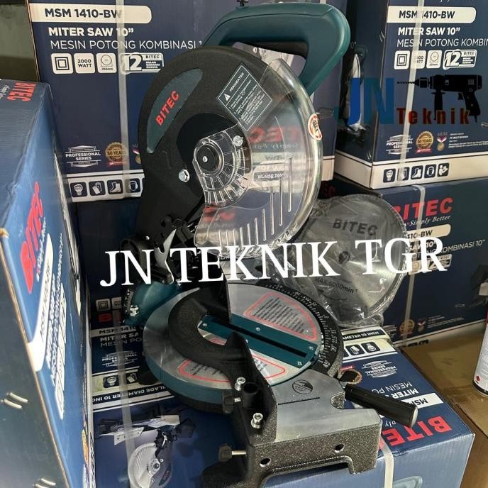 MESIN POTONG ALUMUNIUM 10 INCH BITEC MSM 1410-HM / MITER SAW BITEC 10" murah