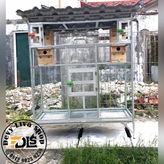 Kandang burung sangkar koloni lovebird+glodok murah