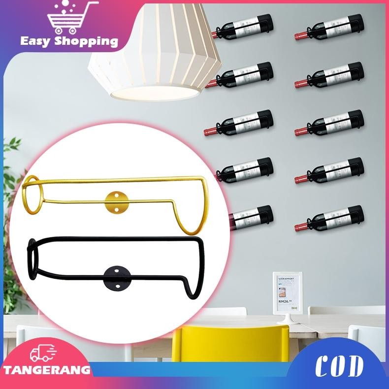 Do86 Rak Botol Wine Dinding Wine Holder Wall Rak Botol Minuman Alkohol Rak Wine Dinding Bar Cafe Hom