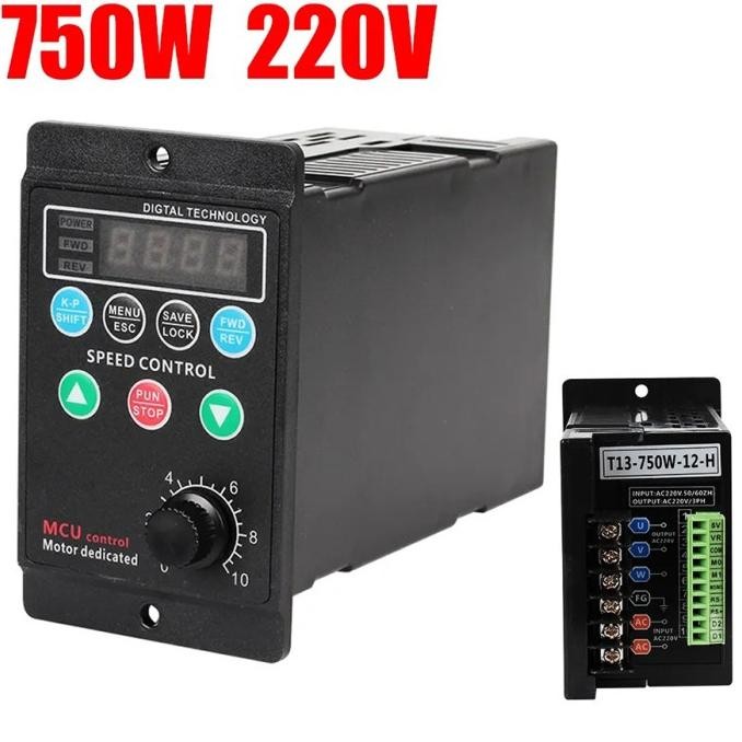 Motor Driver Frequency Converter Vfd Input 1 Phase Output 3 Phase 220V New Stok