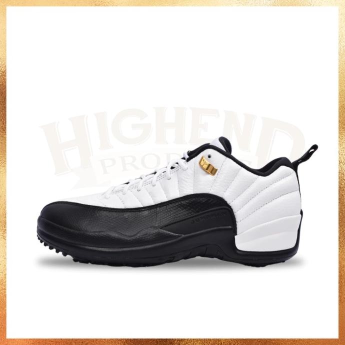 N Sepatu Golf Air Jordan Retro 12 Taxi Mens 100% Original Dh4120-100