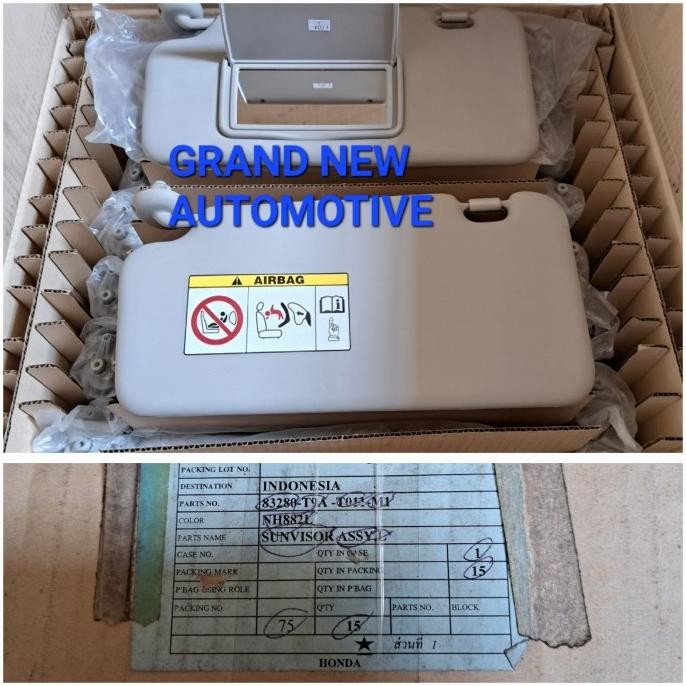 // Sun Visor Kanan Kiri Honda Jazz Rs Gk5 Original