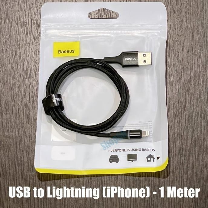 [Good] Baseus Halo USB to Micro Type C Lightning iPhone Cable Fast Charge PD