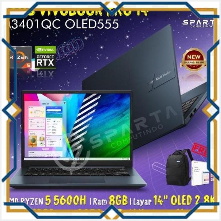 [CVS] LAPTOP ASUS VIVOBOOK PRO 14 OLED M3401QC OLED555 RTX 3050 4GB 14" OLED