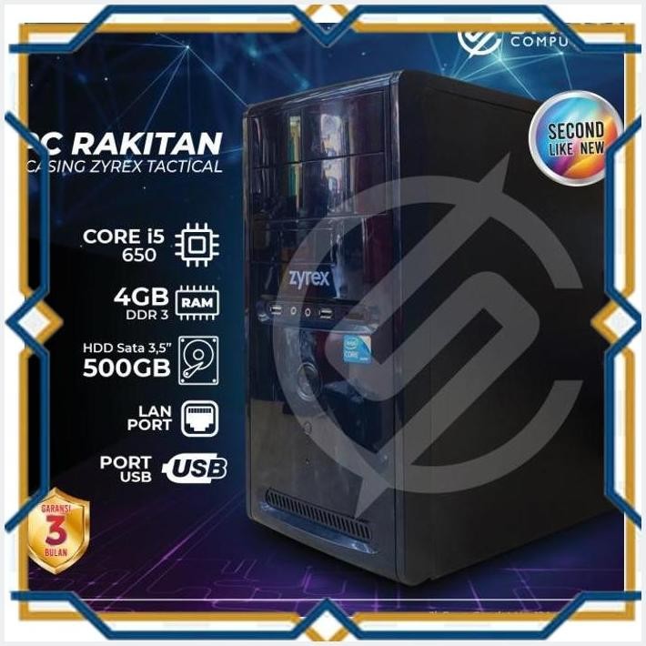 [CVS] PC Zyrex Tactical Custom Intel Core i5 Gen 1 Berkualitas Bergaransi