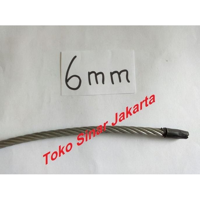 """] Kawat Sling Seling Tali Baja Cable Wire Rope 6 mm