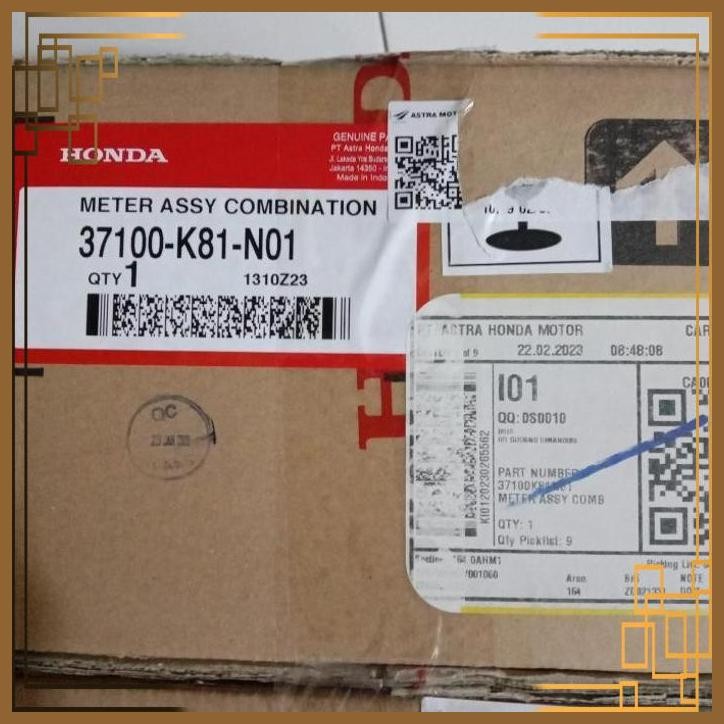 [HNM] METER ASSY COMBINATION BEAT ESP 37100-K81-N01 37100K81N01 ASLI AHM