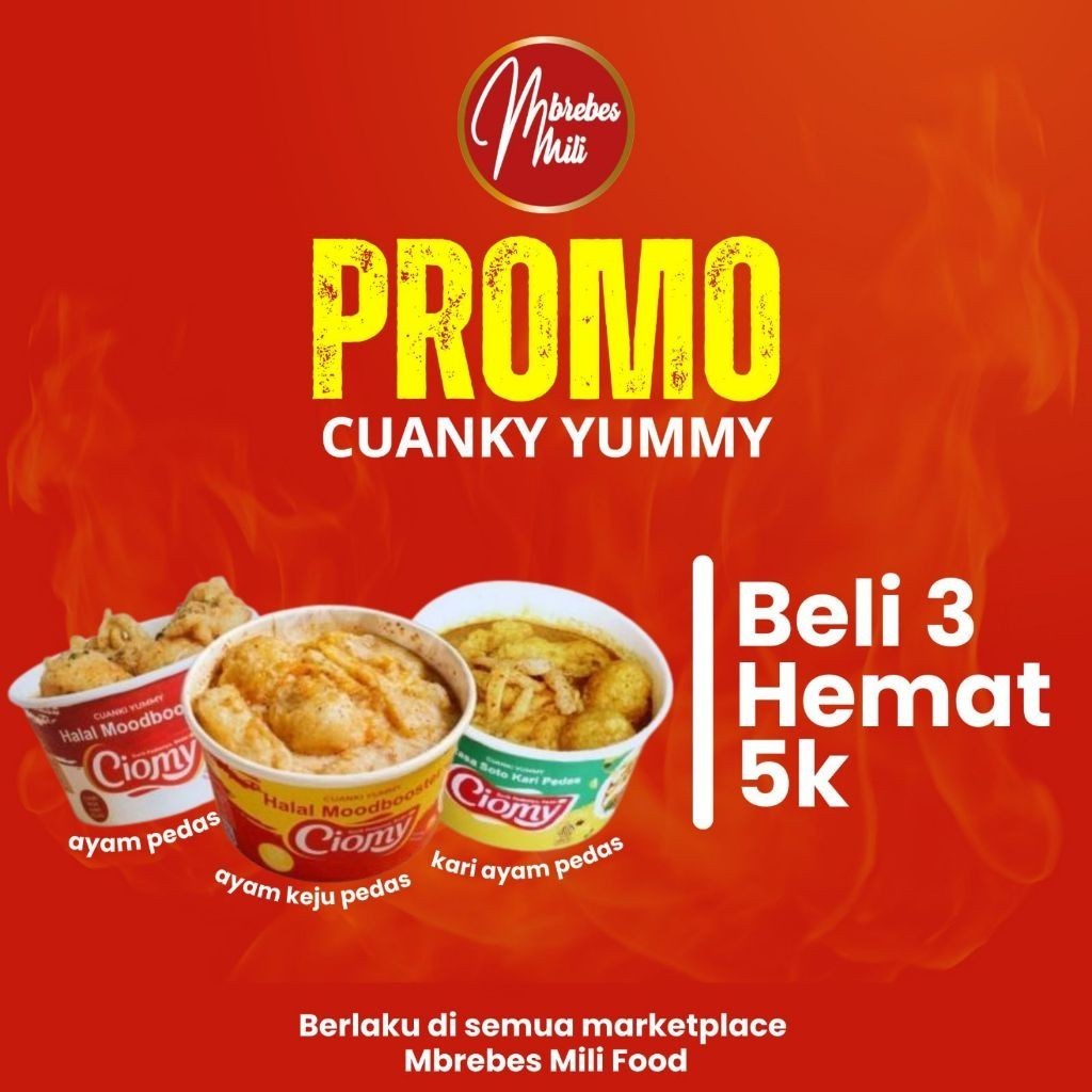 

Ciomy Cuanki 3 Rasa Keju - Ayam - Kari - isi 3