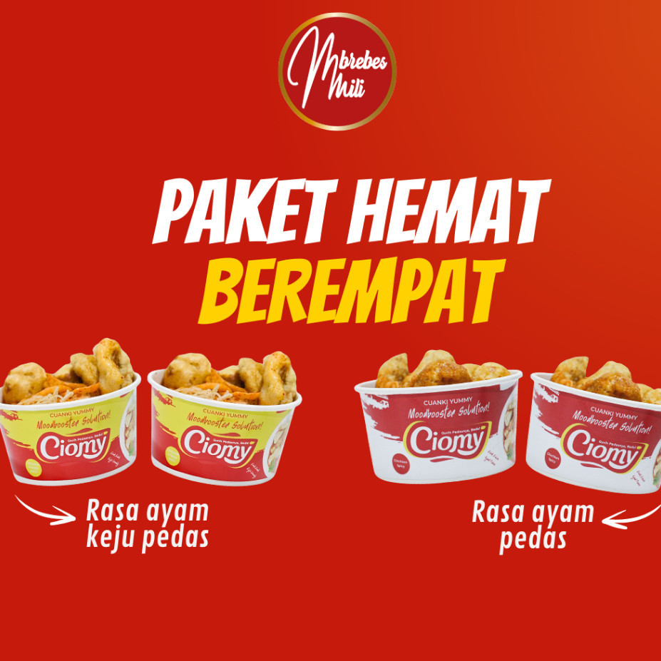 

Paket Hemat Ciomy Keju + Ciomy Ayam isi 4