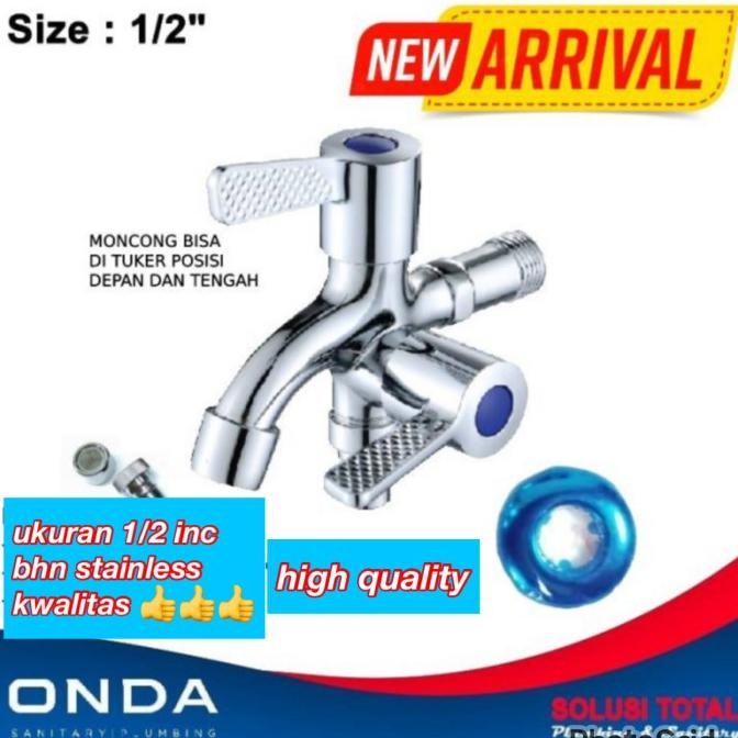 kran cabang onda 1/2"/ ONDA KRAN SHOWER CABANG/ Keran Shower Onda