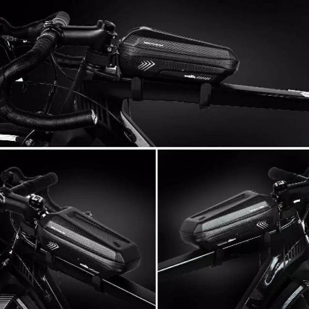 Exclusive Tas Sepeda Tube Top Wild Man Frame Cycling Bag Waterproof Bicycle Top Tube Terlaris