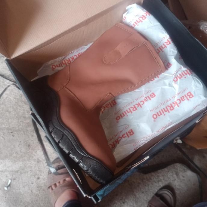 Safety Shoes Blackrhino Exlusive "0807 Octagon" Mocca New Stok