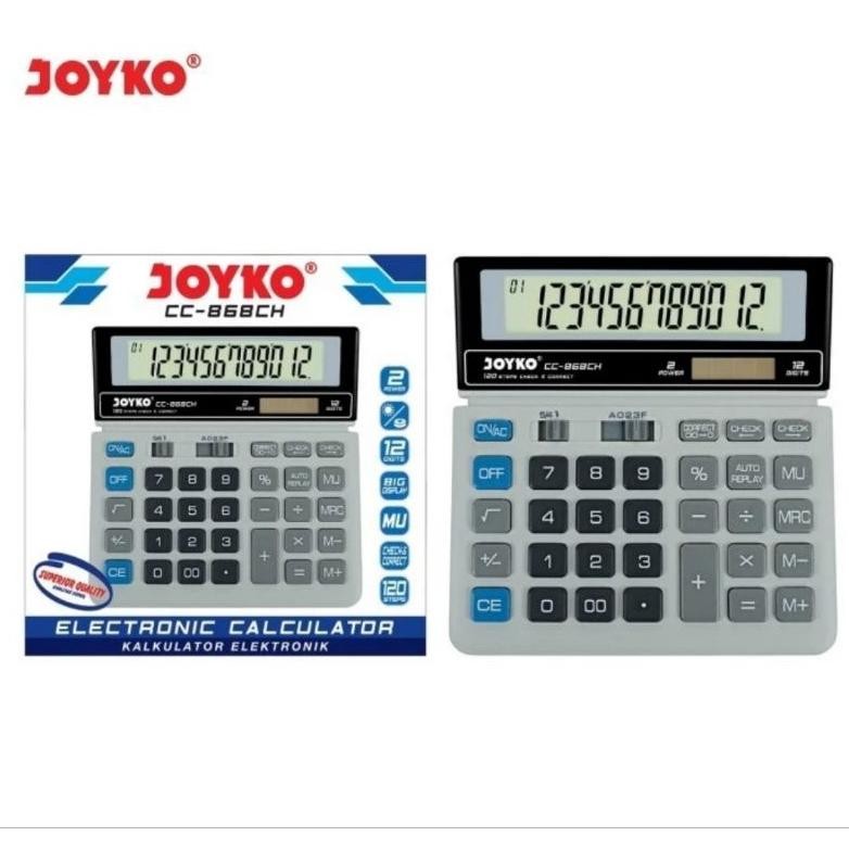 

Big Sale!!! Kalkulator JOYKO CC 868CH Calculator Check Correct Cek Ulang 868 CH Sale