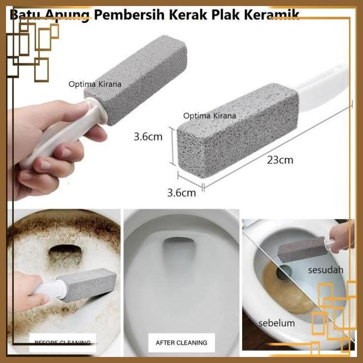 [TPK] Batu Apung Pumice Stone Brush Gosok Kerak Plak Keramik Dapur Toilet WC