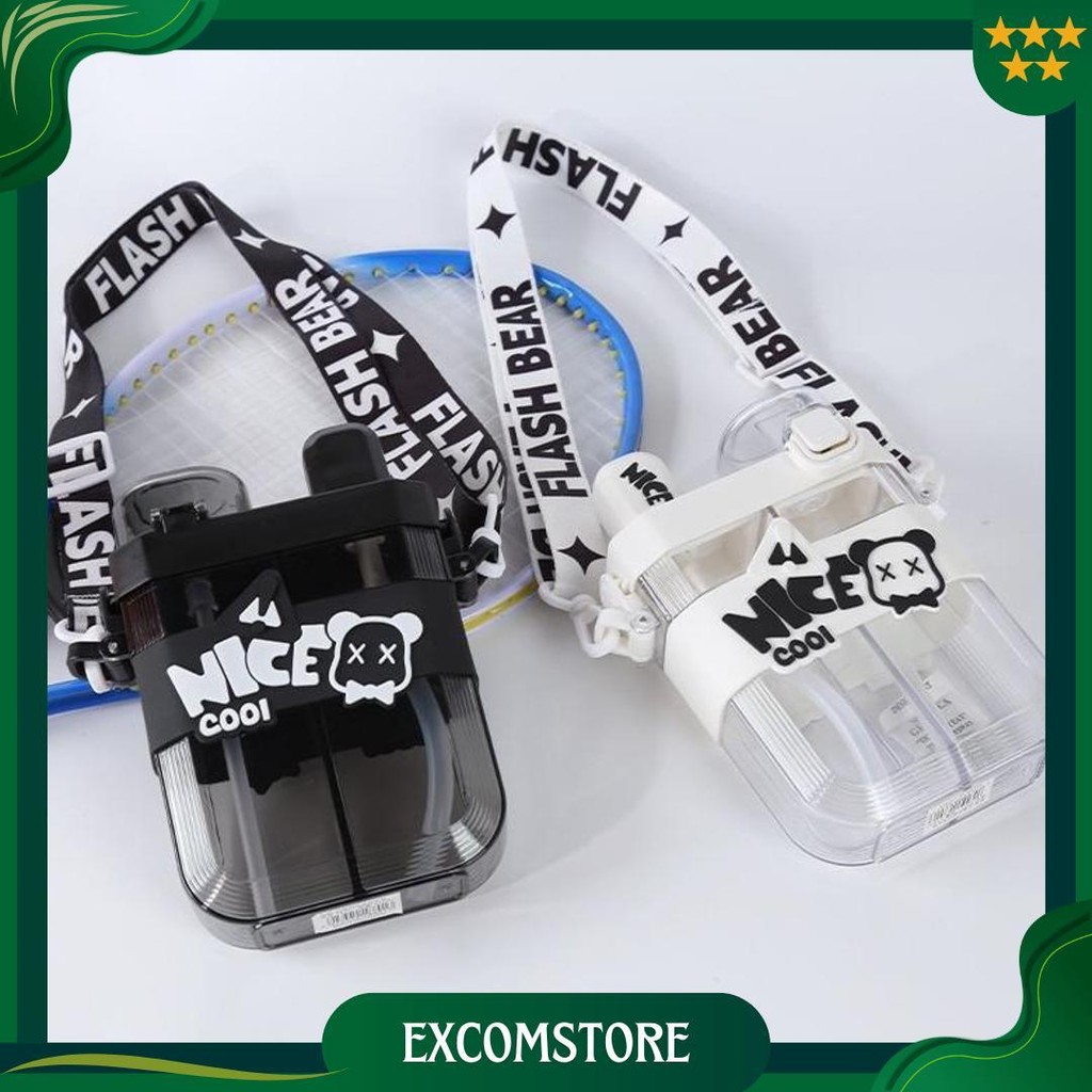 Botol Minum Nice Botol 2 Sisi 377 Botol Minum Anak Tali Panjang 620Ml 377 Promo