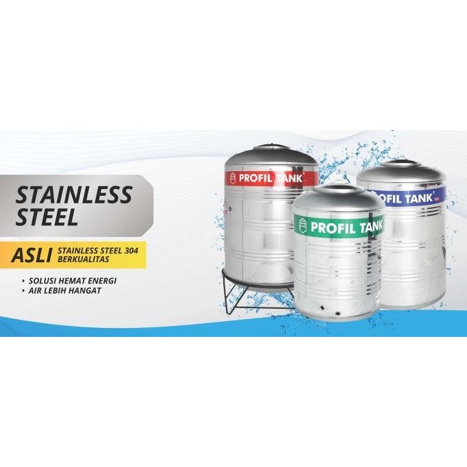 Terjangkau Tangki Air Stainless Profil Tank Ps 1100 + Kaki - Toren Profil 1100