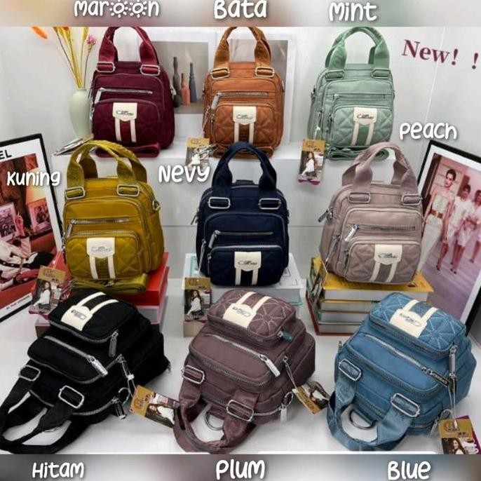 Murah Tas Wanita Chibao Import Bisa Ransel/Selempang/Jinjing 1813S Kanvas