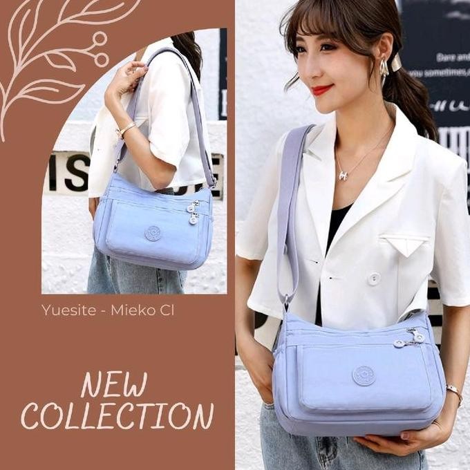 Grosir Yuesite Mieko Cl Polos Kekinian Import Tas Selempang Sedang