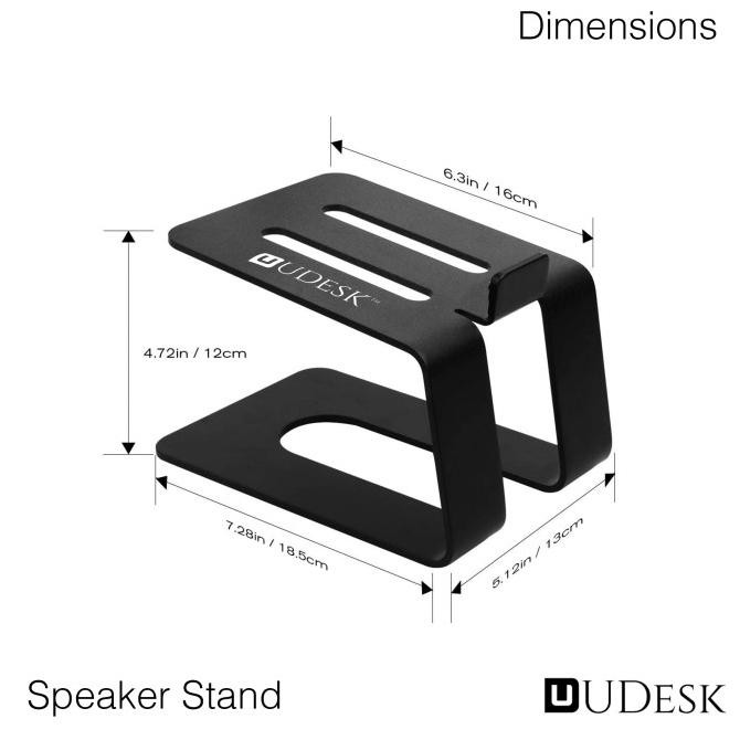 

TERMURAH - Speaker Stand Besi Tatakan Speaker Desktop - UDESK Accessories