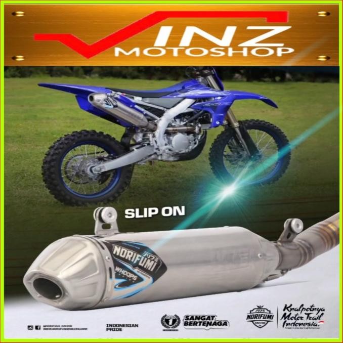 KNALPOT NORIFUMI WHOOPS TITANIUM SLIP ON MOTOR KX 250 F/XC YZ 250 F/XC