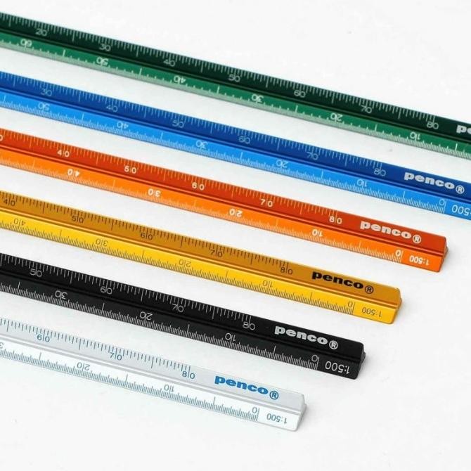 

Penco Drafting Scale Ruler 15 Cm / Penggaris Premium Original Jepang