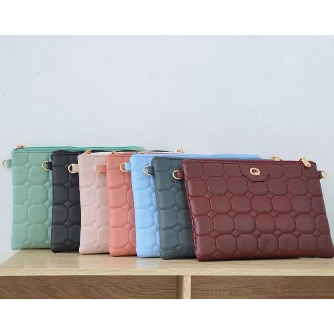 Grosir Quinta Luna Hand Bag Sling Bag Cantik Uk. 26X19 Cm Tas Terbaru Spesial Quilting Selempang Wan