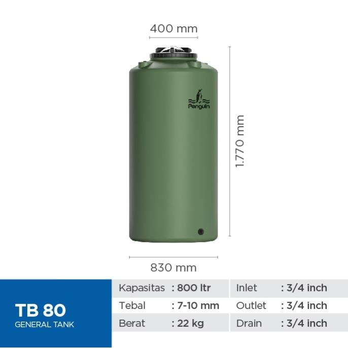 Miliki Toren Penguin 800 Liter Tb80