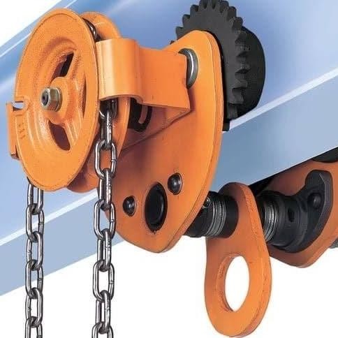 Gear troli hoist takel JAPAN . Geared trolley 2 Ton 3 meter