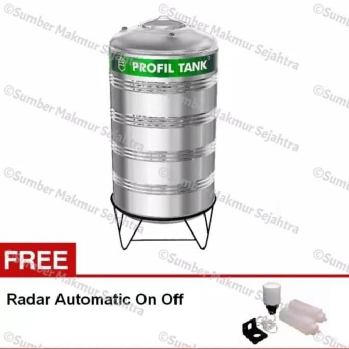 Diskon Tangki Air / Tandon / Toren Profil Stainless 4000 Liter - Ps 6000