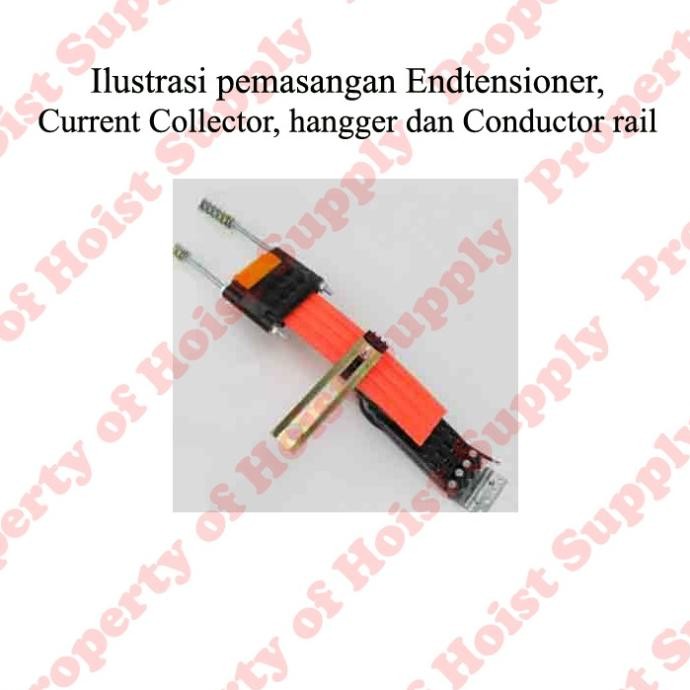Current Collector 60 Ampere 3 pole for hoist Crane collector shoes