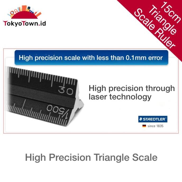 

Promo! Staedtler High Precision Triangle Scale Ruler