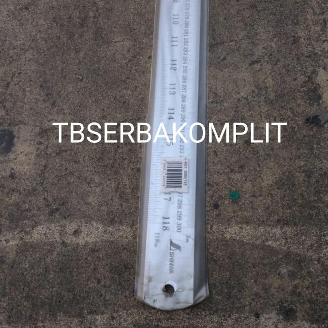 

Ruler 3M 300Cm Mistar Besi Ss Jepang Shinwa H402I H-402I 3 Meter