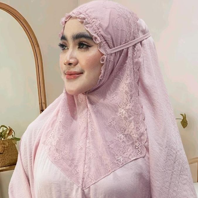 Grosir Mukena Polos Renda Sedada Premium By Poeti Hampers  Mukena  Lebaran Mukena  Anggun