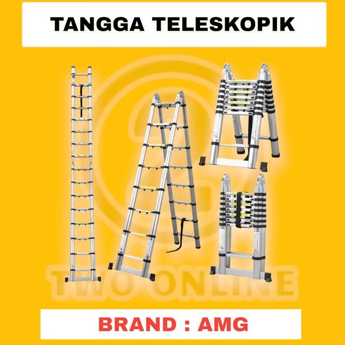 Tangga Lipat Aluminium Teleskopik 10.8M Double Telescopic 10.8Meter