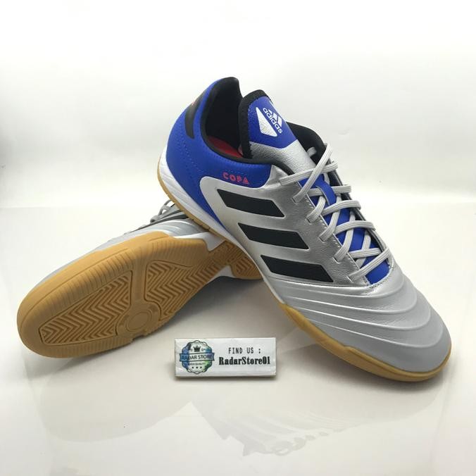 Sepatu Futsal Adidas Copa Tango 18.3 In silver original DB2452