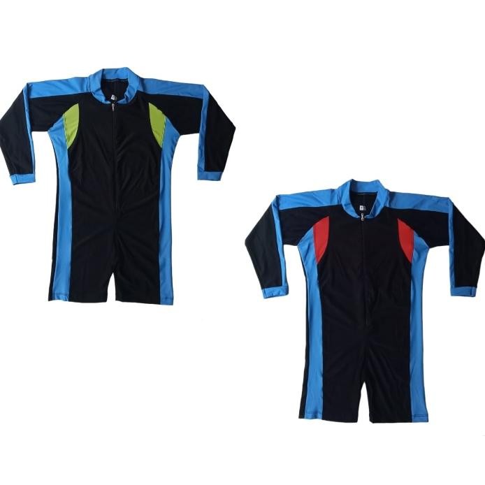 Ku09 Baju Renang Anak Laki Laki Perempuan Lengan Panjang 3-13 Tahun