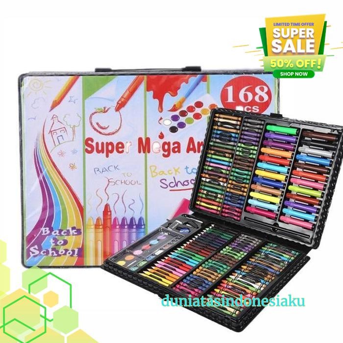 

FG CRAYON SET 168PCS / KRAYON MEWARNAI ANAK 168PCS / PENSIL WARNA SET DUNIATASINDONESIAKU KUALITAS PRODUK TERBAIK